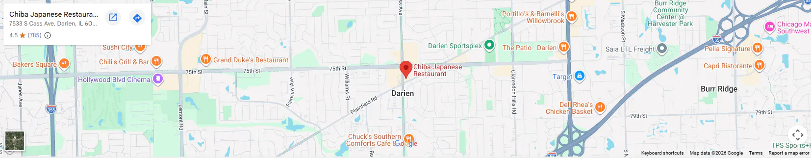Location 7533 S Cass Ave, Darien, IL 60561